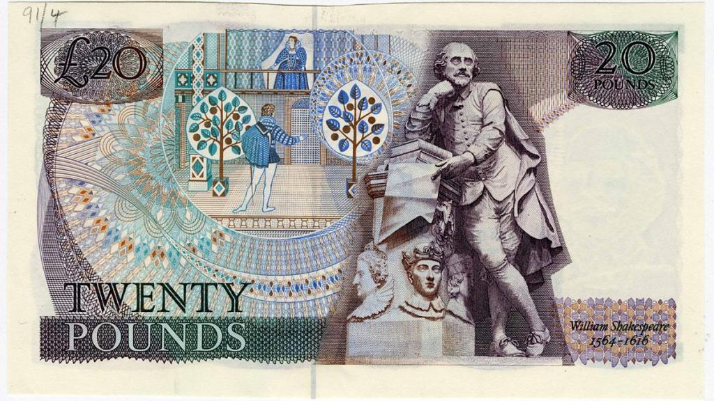 банкнота 20 фунтов