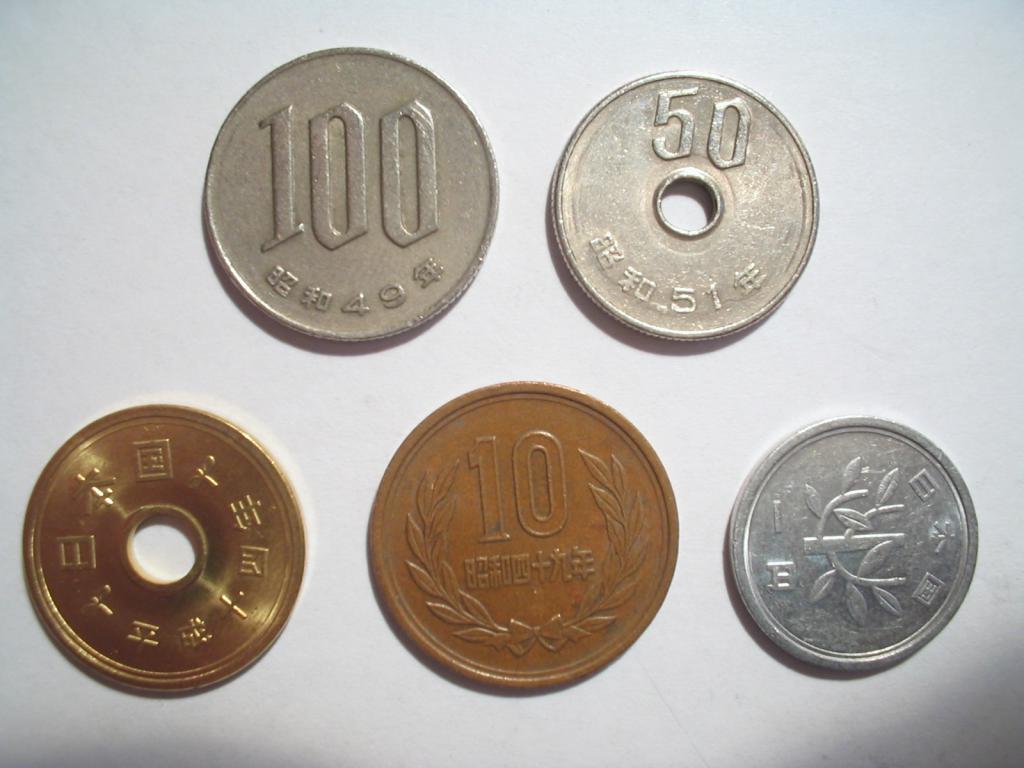 монеты в Японии