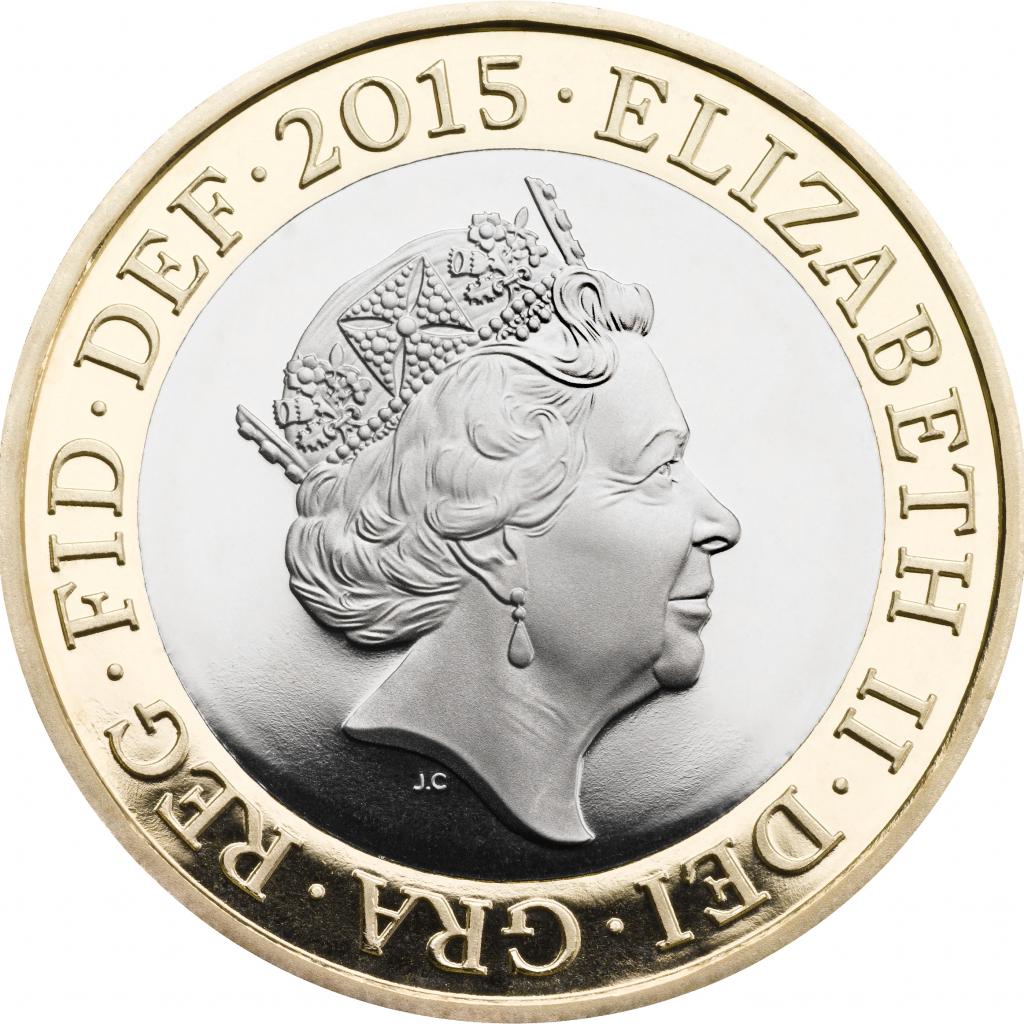 Портрет королевы на монете